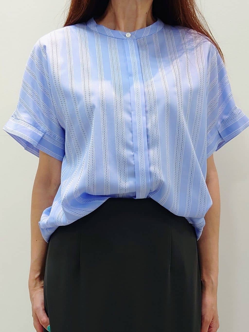 yoshiさんの「Reflect｜【洗える】ドビーストライプブラウス」を使ったコーディネート