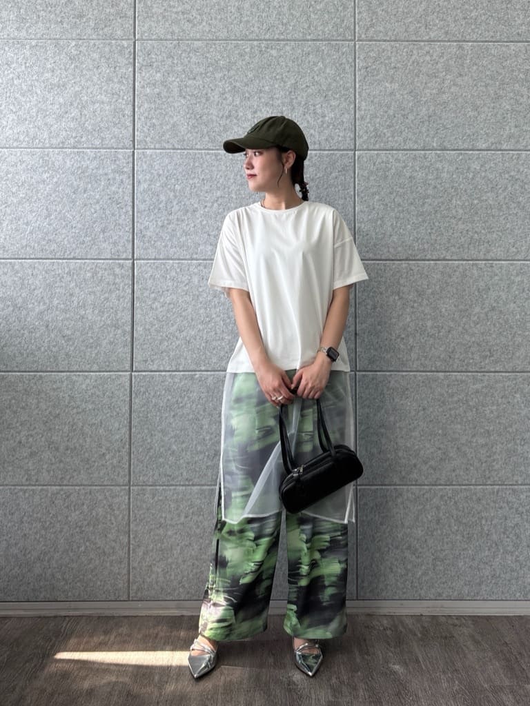 なつさんの「INDIVI｜シアードッキングTシャツ」を使ったコーディネート