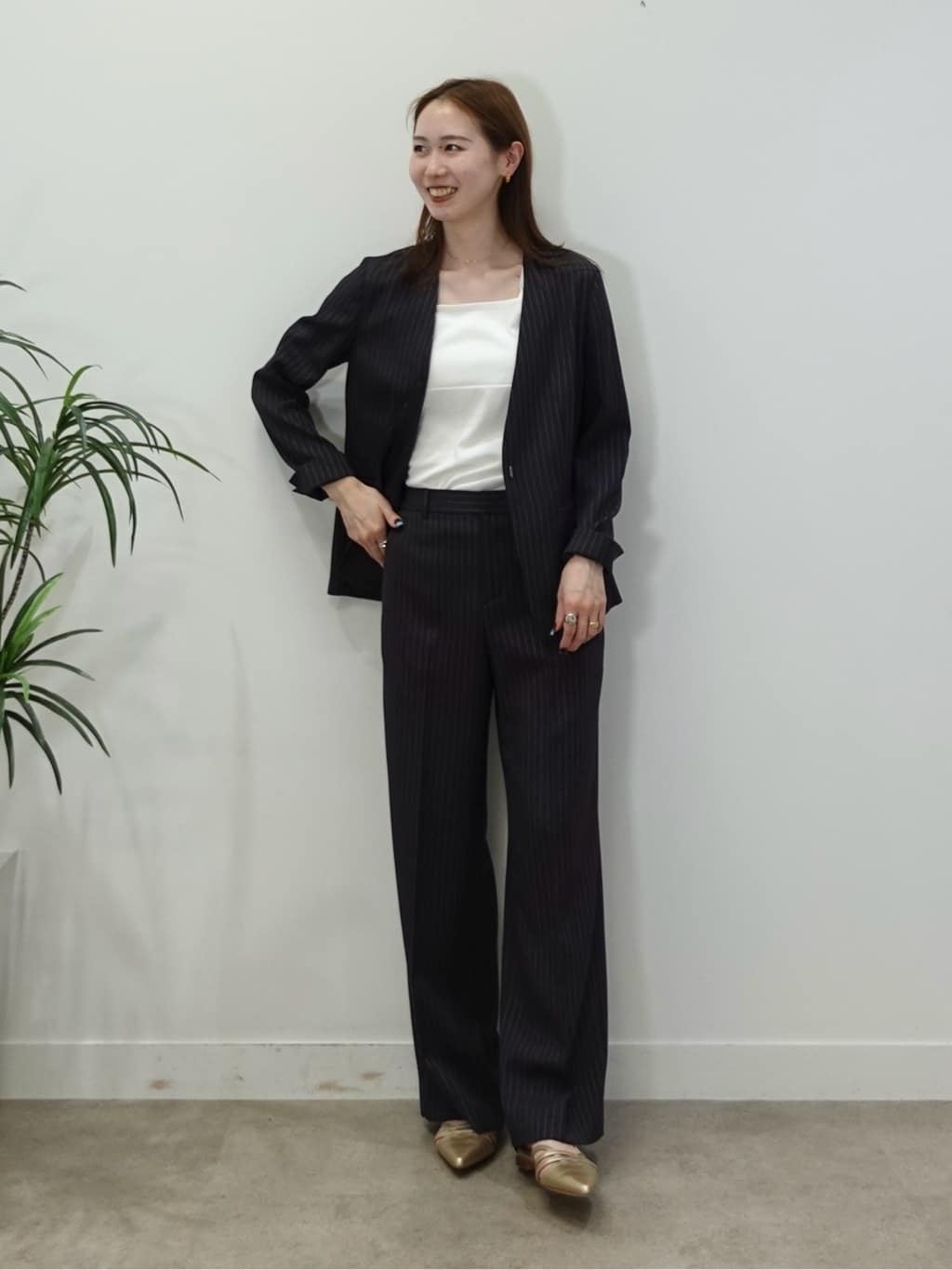 mitsukiさんの「INDIVI｜【日本製】ビスチェインナータンクトップ」を使ったコーディネート