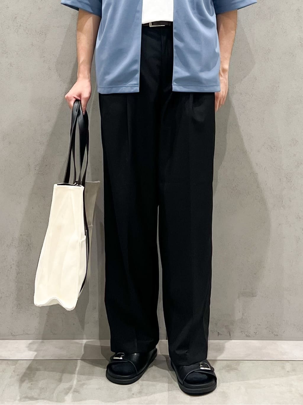 SHI-MAさんの「THE SHOP TK｜五分袖カーディガン+半袖Tシャツセットアイテム 洗濯機OK」を使ったコーディネート