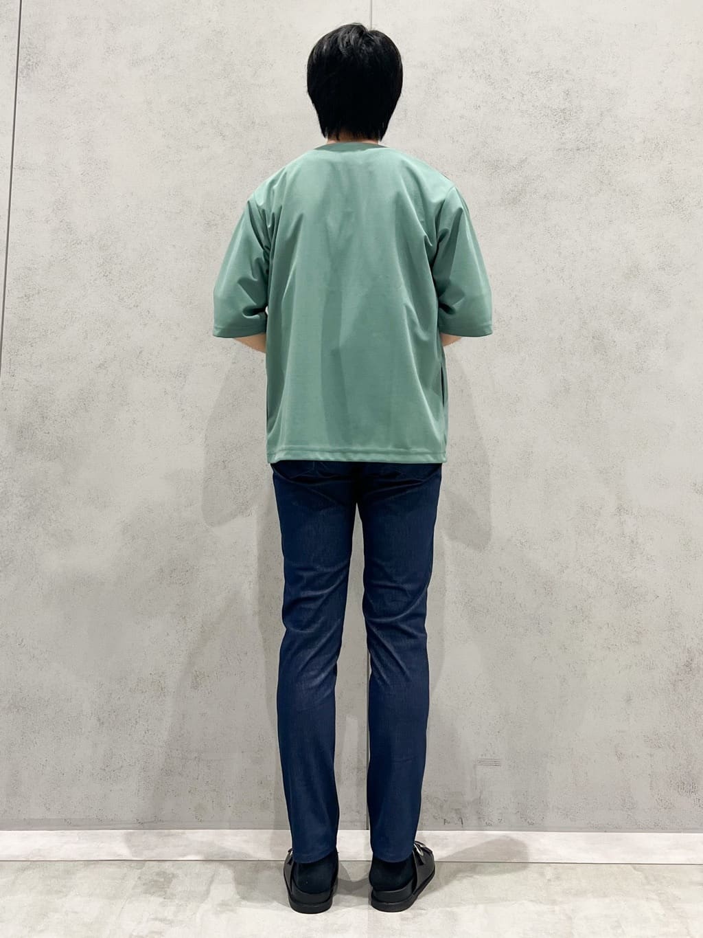 SHI-MAさんの「THE SHOP TK｜五分袖カーディガン+半袖Tシャツセットアイテム 洗濯機OK」を使ったコーディネート