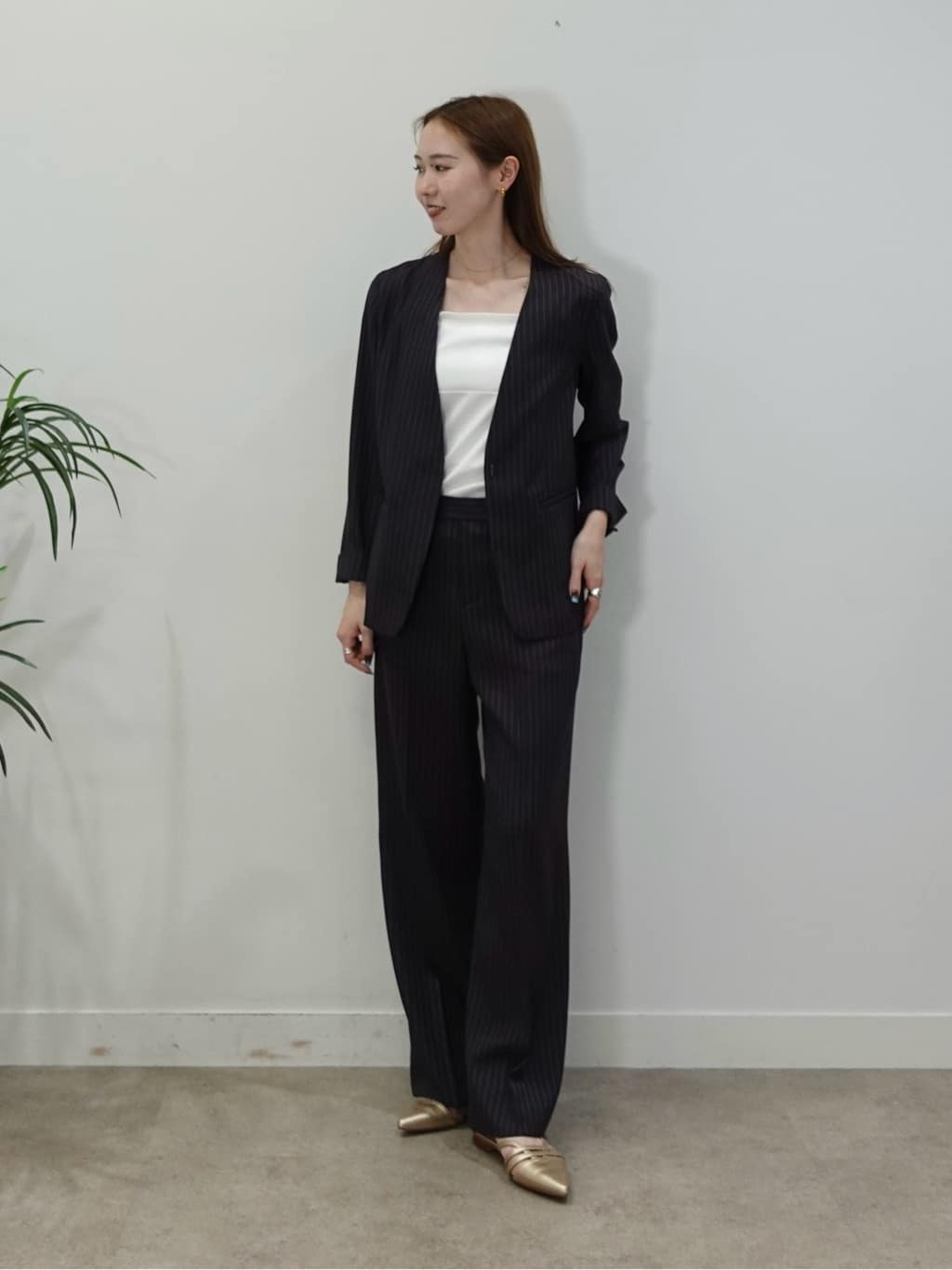 mitsukiさんの「INDIVI｜【日本製】ビスチェインナータンクトップ」を使ったコーディネート