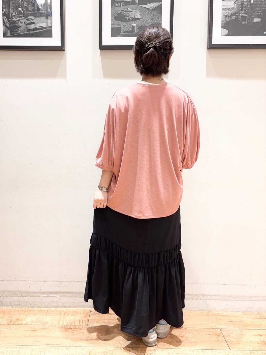 かふぇもか。さんの「SHOO･LA･RUE｜【UV/さらさらタッチ】女性らしさ漂う 5分袖ボレロカーディガン」を使ったコーディネート