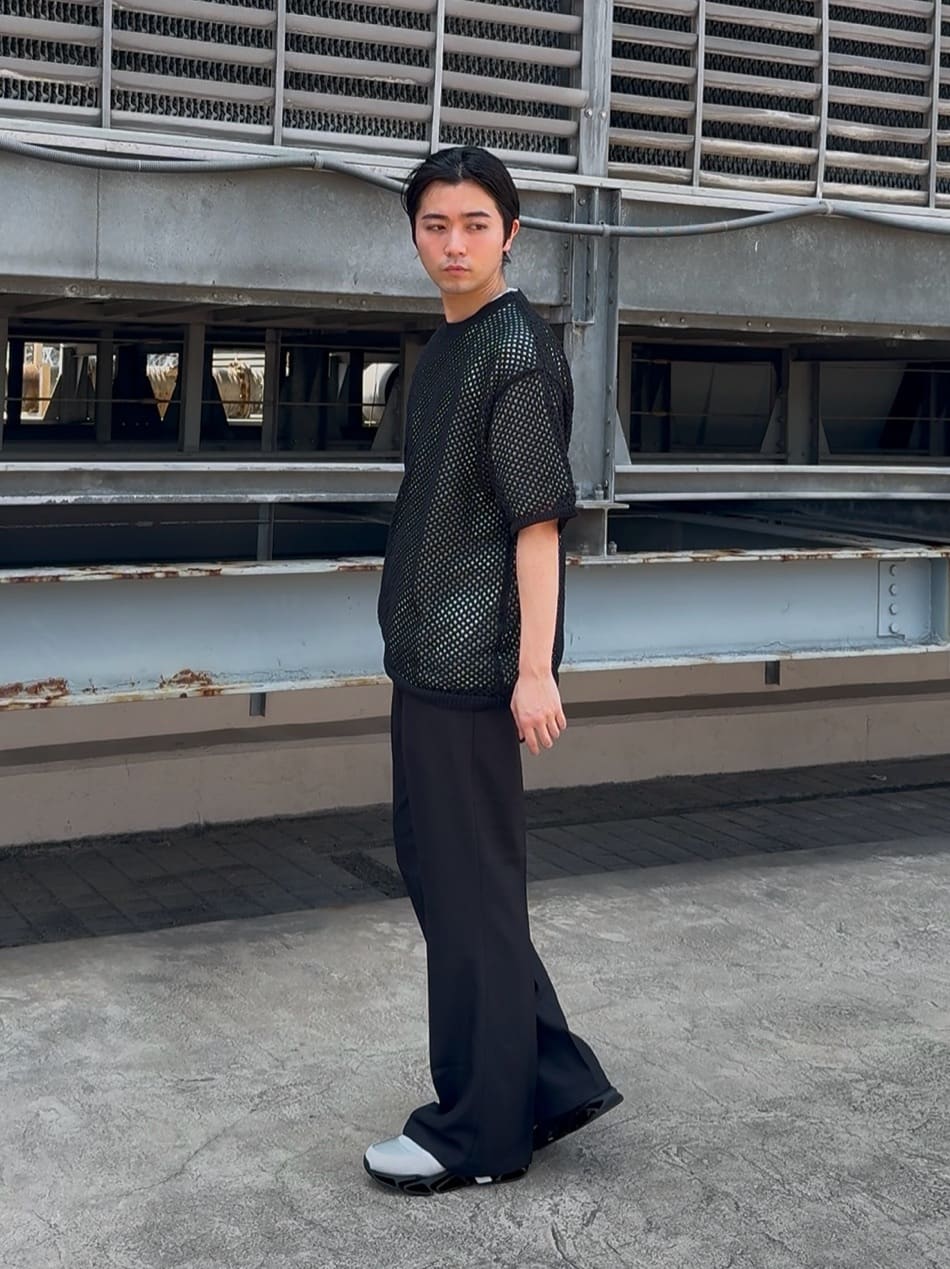 yumaさんの「tk.TAKEO KIKUCHI｜サマーメッシュアンサンブル」を使ったコーディネート