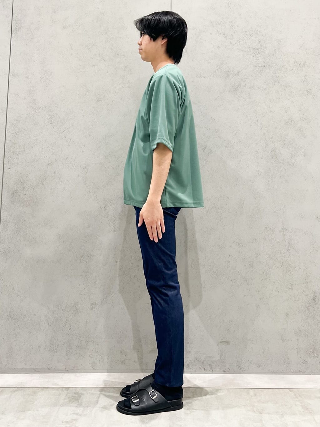SHI-MAさんの「THE SHOP TK｜五分袖カーディガン+半袖Tシャツセットアイテム 洗濯機OK」を使ったコーディネート