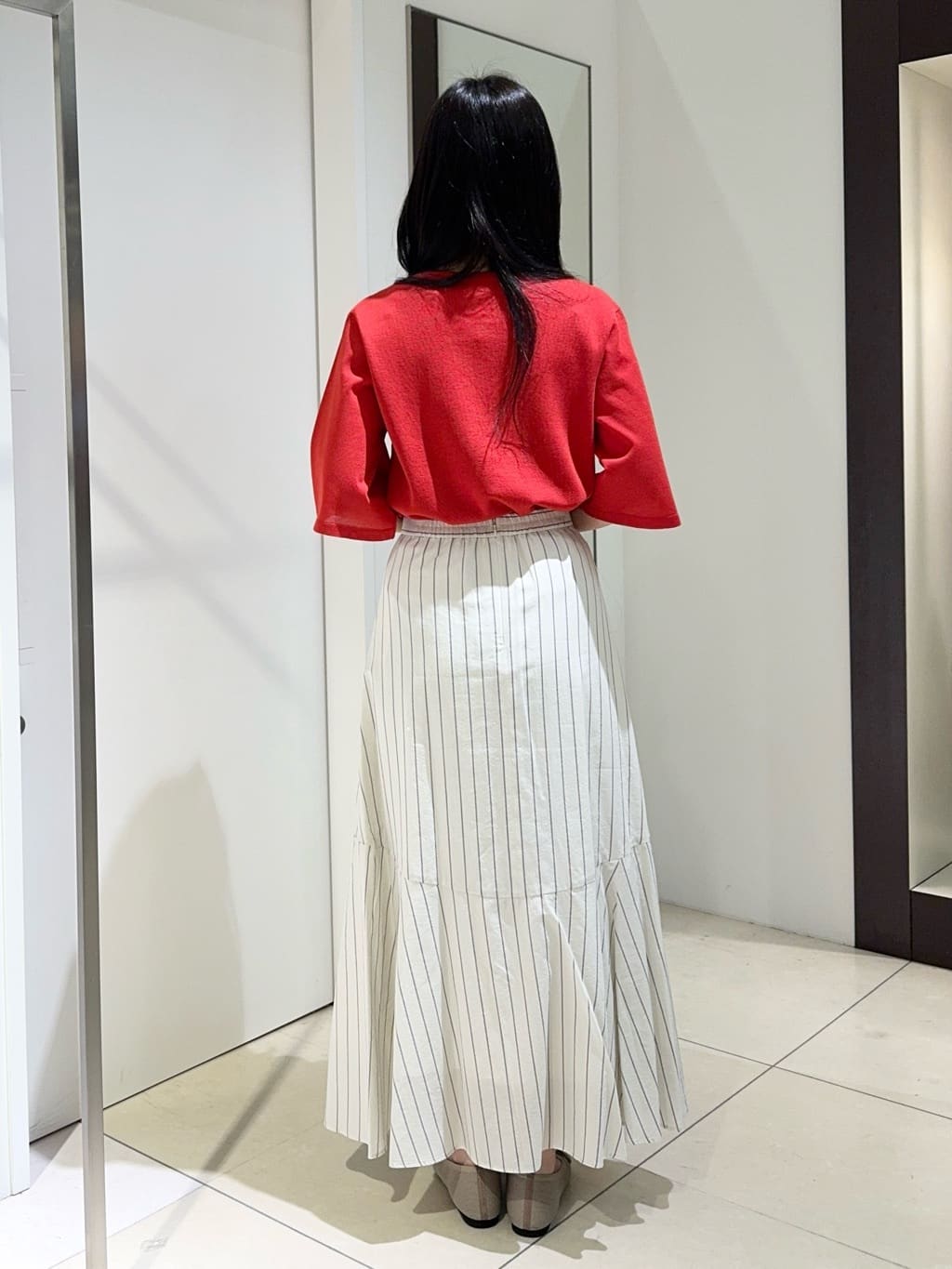 kaoruさんの「UNTITLED｜◆【清涼感/二の腕カバー】シアープルオーバーニット」を使ったコーディネート