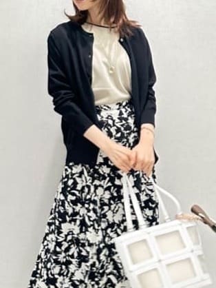 Miwaさんの「UNTITLED｜バイカラーメガネストラップ」を使ったコーディネート
