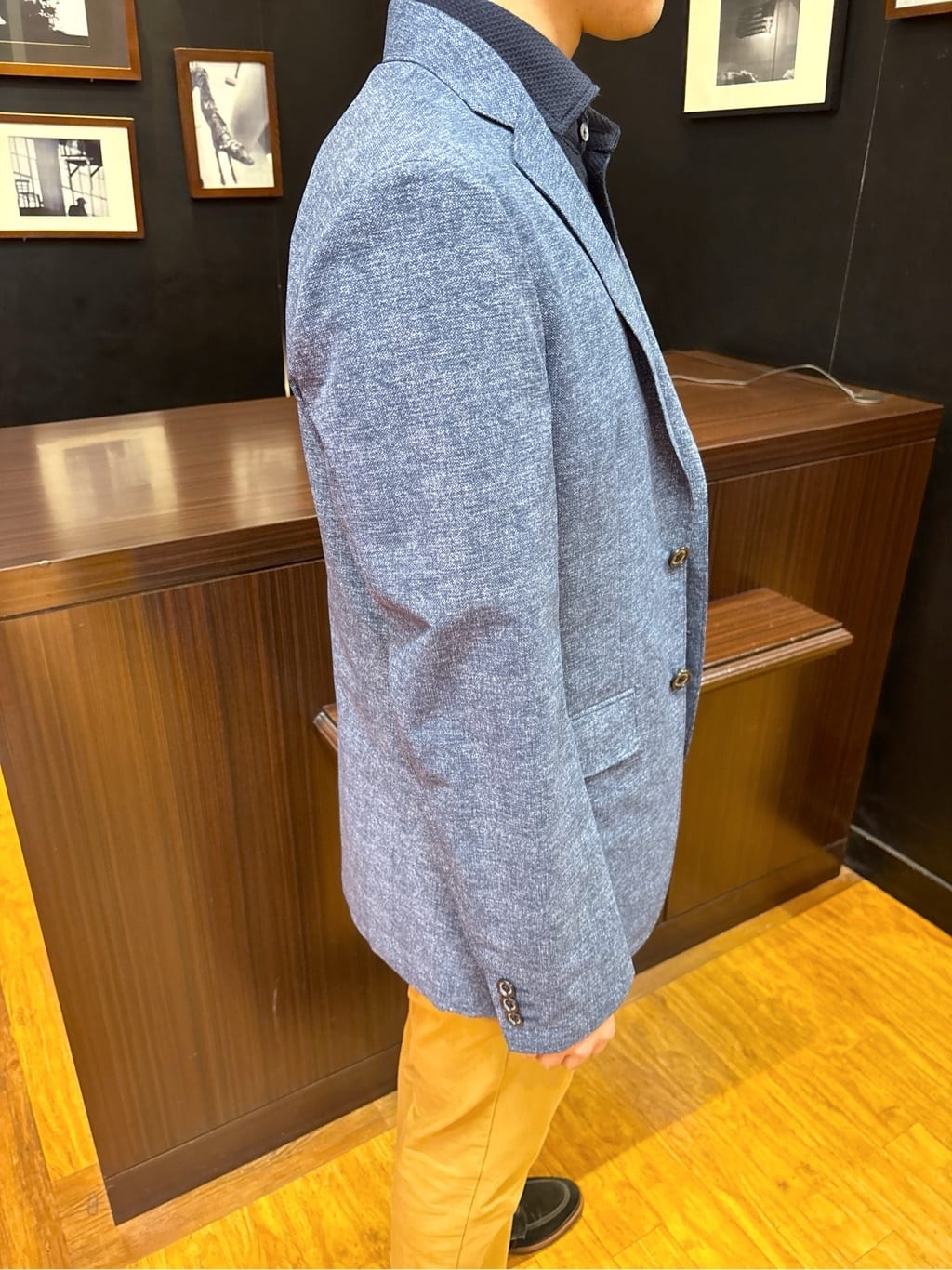 KEIさんの「TAKEO KIKUCHI｜【抗菌防臭】COOL DOTS（R）ドビープリント ジャケット」を使ったコーディネート