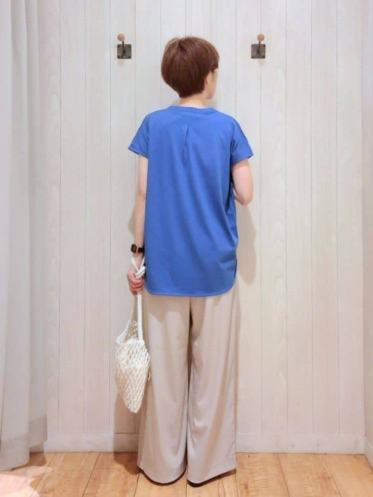 Ribさんの「SHOO･LA･RUE｜【着丈選べる】触れる度ひんやり ゆるきれい イージーワイドパンツ」を使ったコーディネート