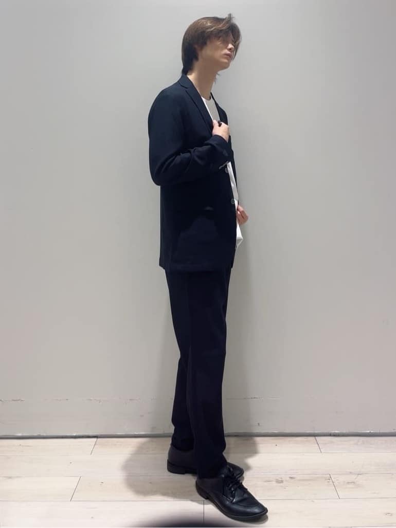 Neneさんの「THE SHOP TK｜シャリルジャージ ジャケット　洗濯機OK/吸水速乾/イージーケア/セットアップ可」を使ったコーディネート