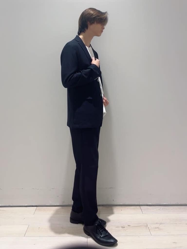 Neneさんの「THE SHOP TK｜シャリルジャージ ジャケット　洗濯機OK/吸水速乾/イージーケア/セットアップ可」を使ったコーディネート