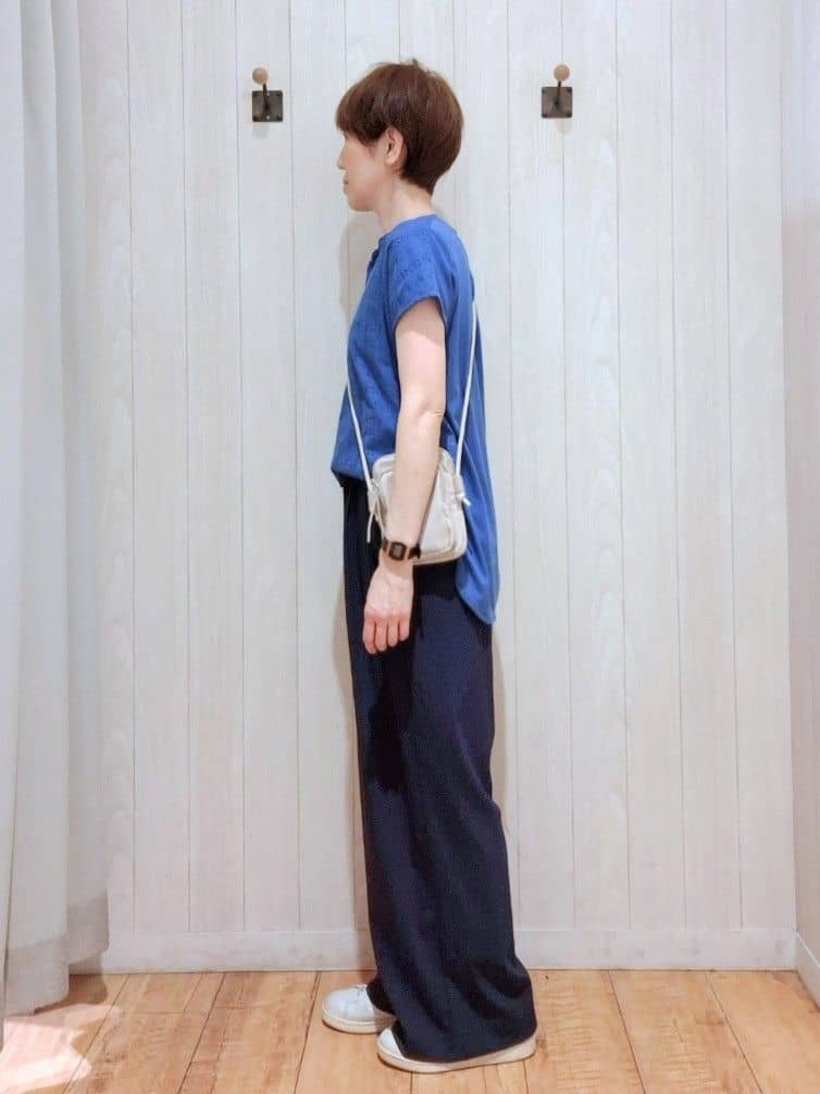 Ribさんの「SHOO･LA･RUE｜【着丈選べる】触れる度ひんやり ゆるきれい イージーワイドパンツ」を使ったコーディネート