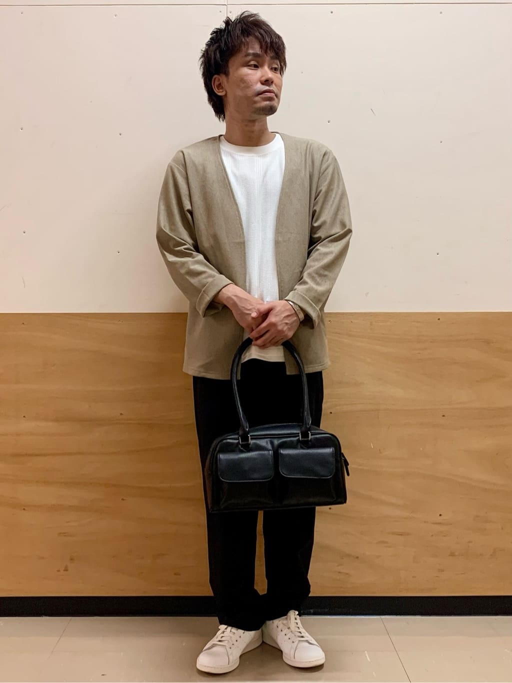 MATUさんの「THE SHOP TK｜シャリルジャージ カーディガン 洗濯機OK/吸水速乾/イージーケア/セットアップ可」を使ったコーディネート
