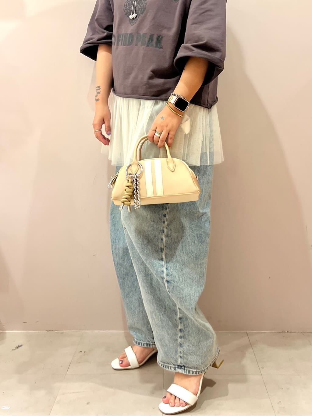 TAKAさんの「ESPERANZA｜配色バックルベルトサンダル」を使ったコーディネート