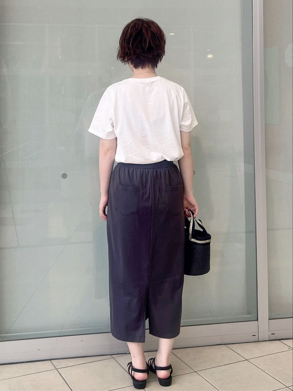 yo-koさんの「OPAQUE.CLIP｜イージーナロースカート／セットアップ対応【UVケア／接触冷感／洗濯機洗い可】」を使ったコーディネート