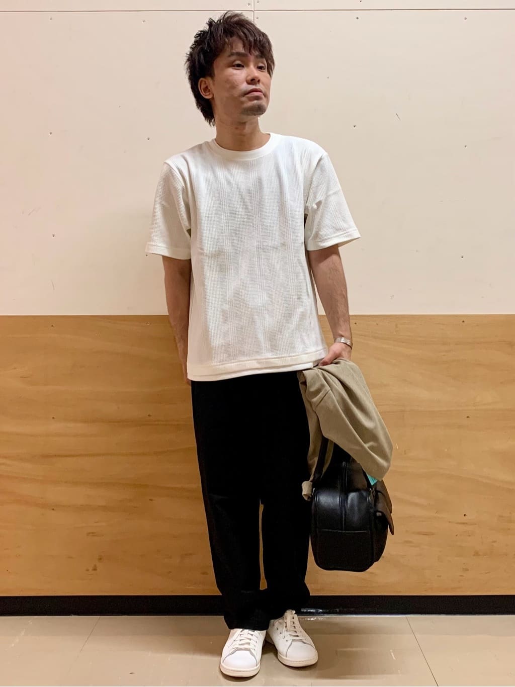 MATUさんの「THE SHOP TK｜シャリルジャージ カーディガン 洗濯機OK/吸水速乾/イージーケア/セットアップ可」を使ったコーディネート