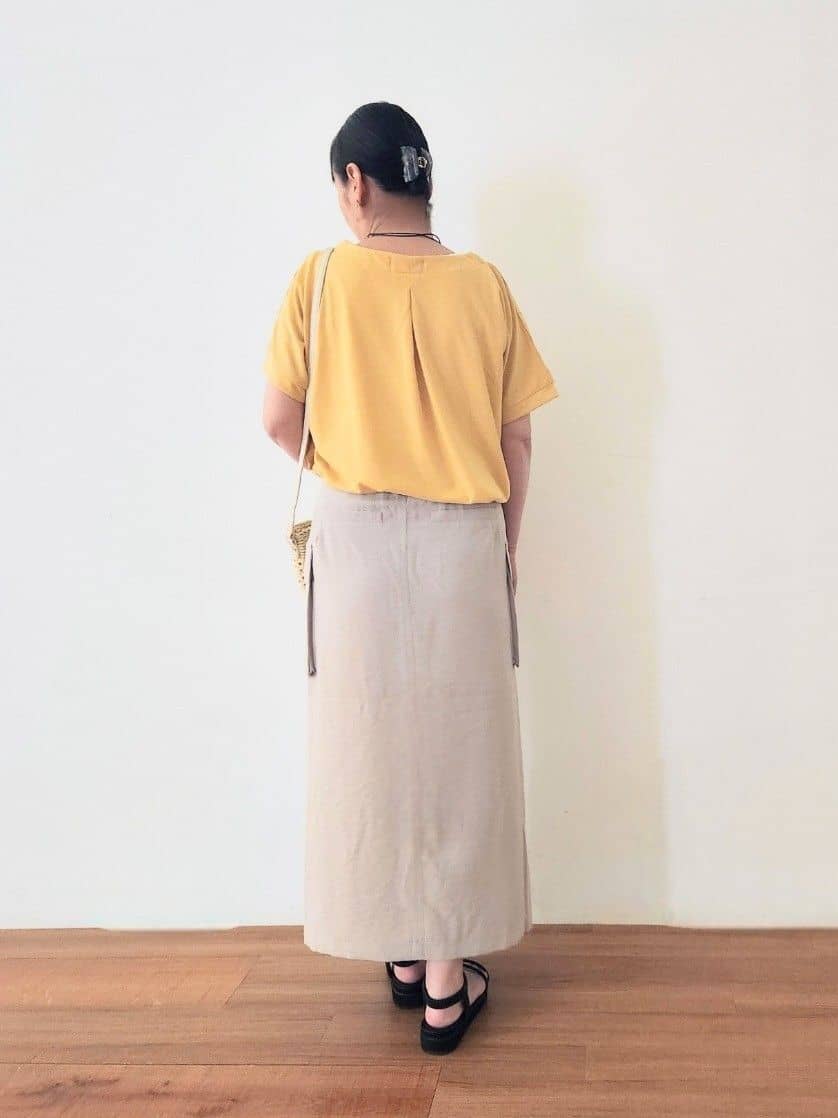 くまさんの「SHOO･LA･RUE｜【洗える/S-LL】インせず着られる さらっと大人上品 刺繍トップス」を使ったコーディネート