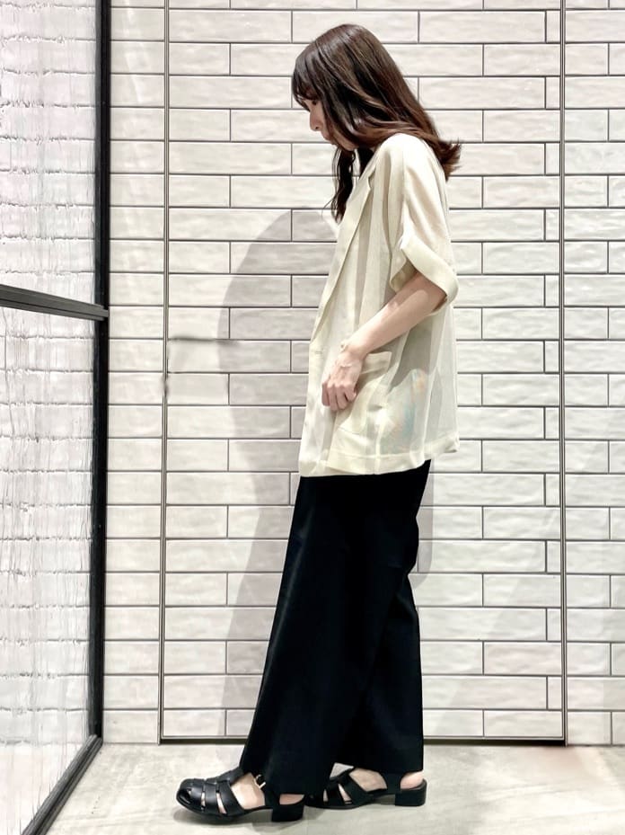 ayakaさんの「OPAQUE.CLIP｜◆メッシュテーラードジャケット【洗濯機洗い可】」を使ったコーディネート