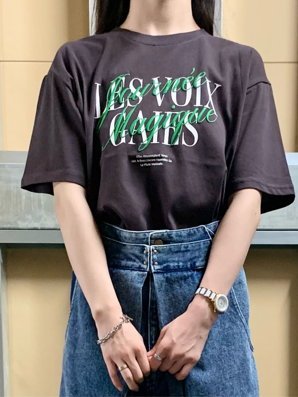sahoさんの「THE SHOP TK｜フォトアソートTシャツ【接触冷感/UV/毛玉になりにくい/洗濯機OK】」を使ったコーディネート