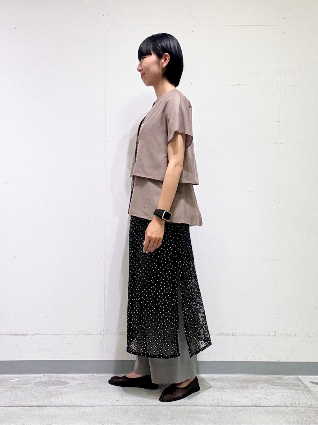 naoさんの「INDIVI｜【日本製】ビスチェインナータンクトップ」を使ったコーディネート