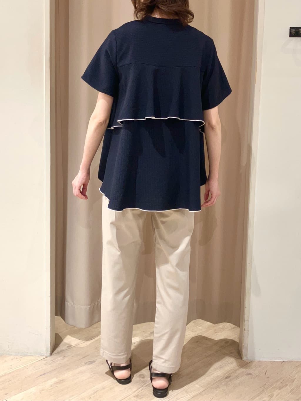 kimiさんの「grove｜【冷感】サマーハイパーストレッチテーパードパンツ」を使ったコーディネート