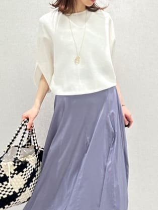 Miwaさんの「UNTITLED｜ライトダブルリングネックレス」を使ったコーディネート