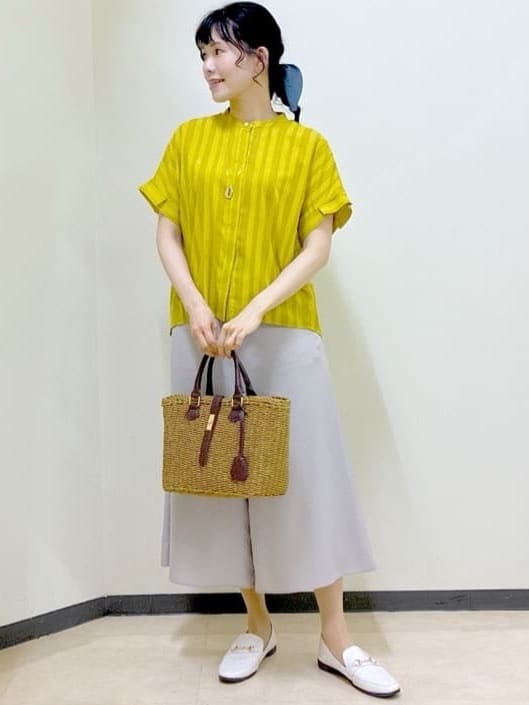  beni_gingerさんの「Reflect｜【洗える】ドビーストライプブラウス」を使ったコーディネート