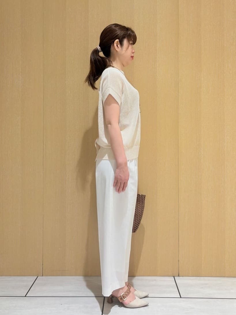 CHISATOさんの「UNTITLED｜メタリックメッシュトート」を使ったコーディネート