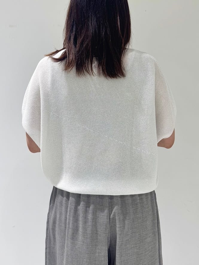 そんさんの「INDIVI｜【洗える／清涼感】コクーンシルエットニット」を使ったコーディネート
