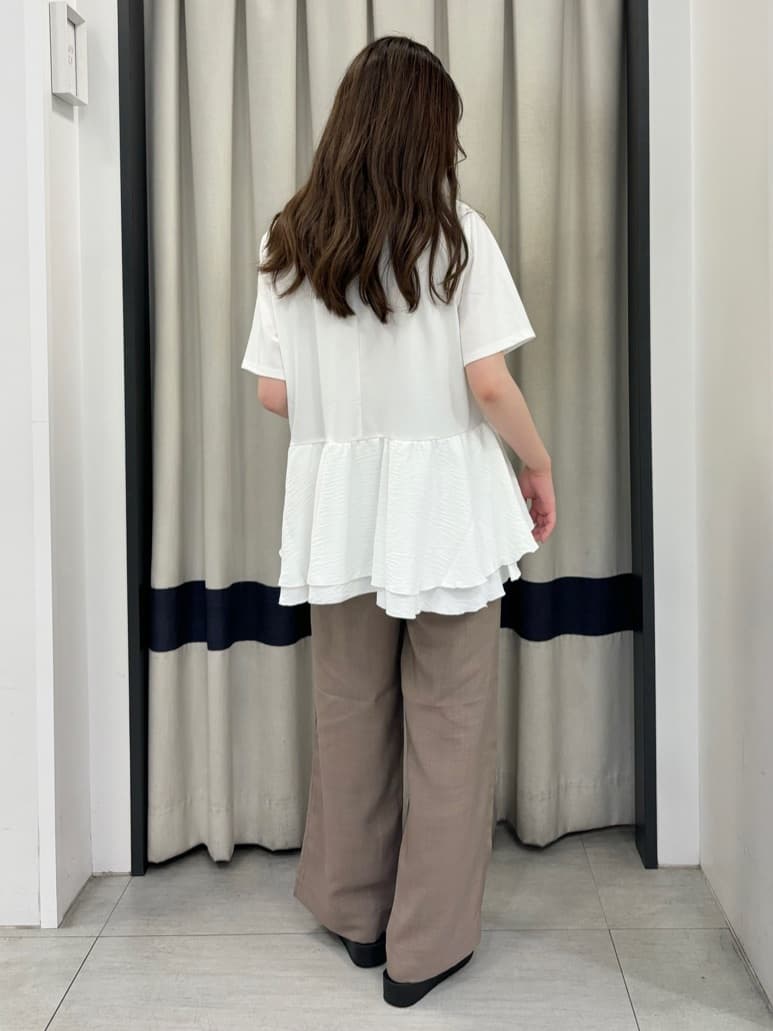 ainaさんの「grove｜ロープベルトで差がつく 洗練リラックスパンツ」を使ったコーディネート