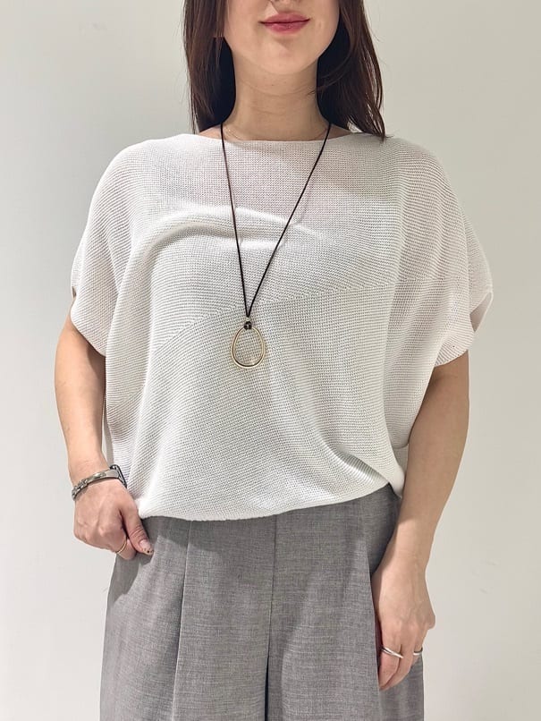 そんさんの「INDIVI｜【洗える／清涼感】コクーンシルエットニット」を使ったコーディネート
