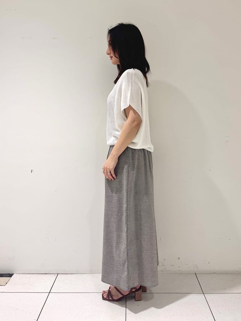 そんさんの「INDIVI｜【洗える／清涼感】コクーンシルエットニット」を使ったコーディネート