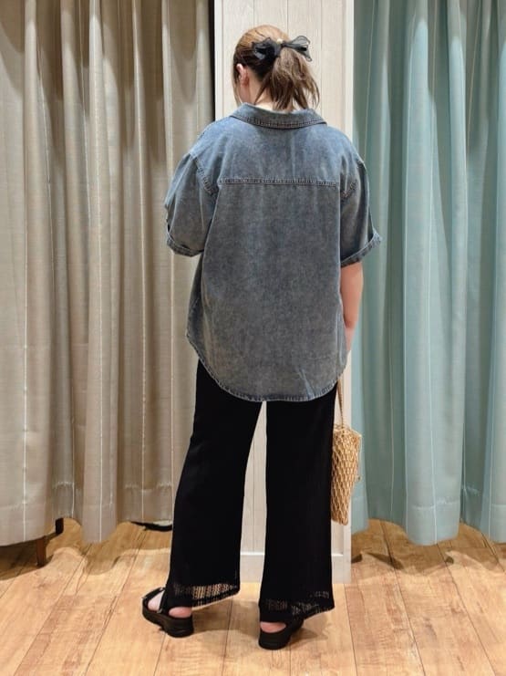HANAさんの「SHOO･LA･RUE｜【S-LL】クロシェ風レースイージーワイドパンツ」を使ったコーディネート