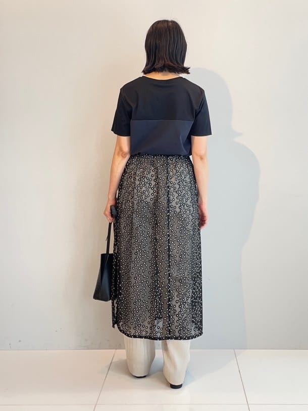 murayamaさんの「INDIVI｜【洗える】ビスチェレイヤード風トップス」を使ったコーディネート