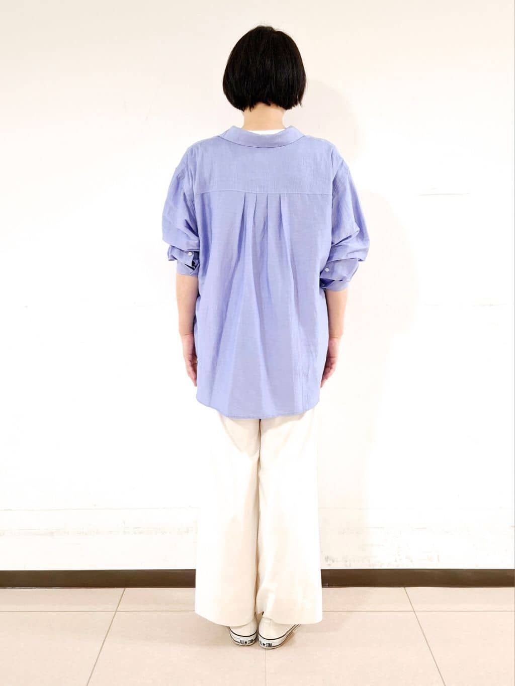 ねぎさんの「UNTITLED｜◆【ワイド/後ろウエストゴム】ヘンプマリンパンツ」を使ったコーディネート