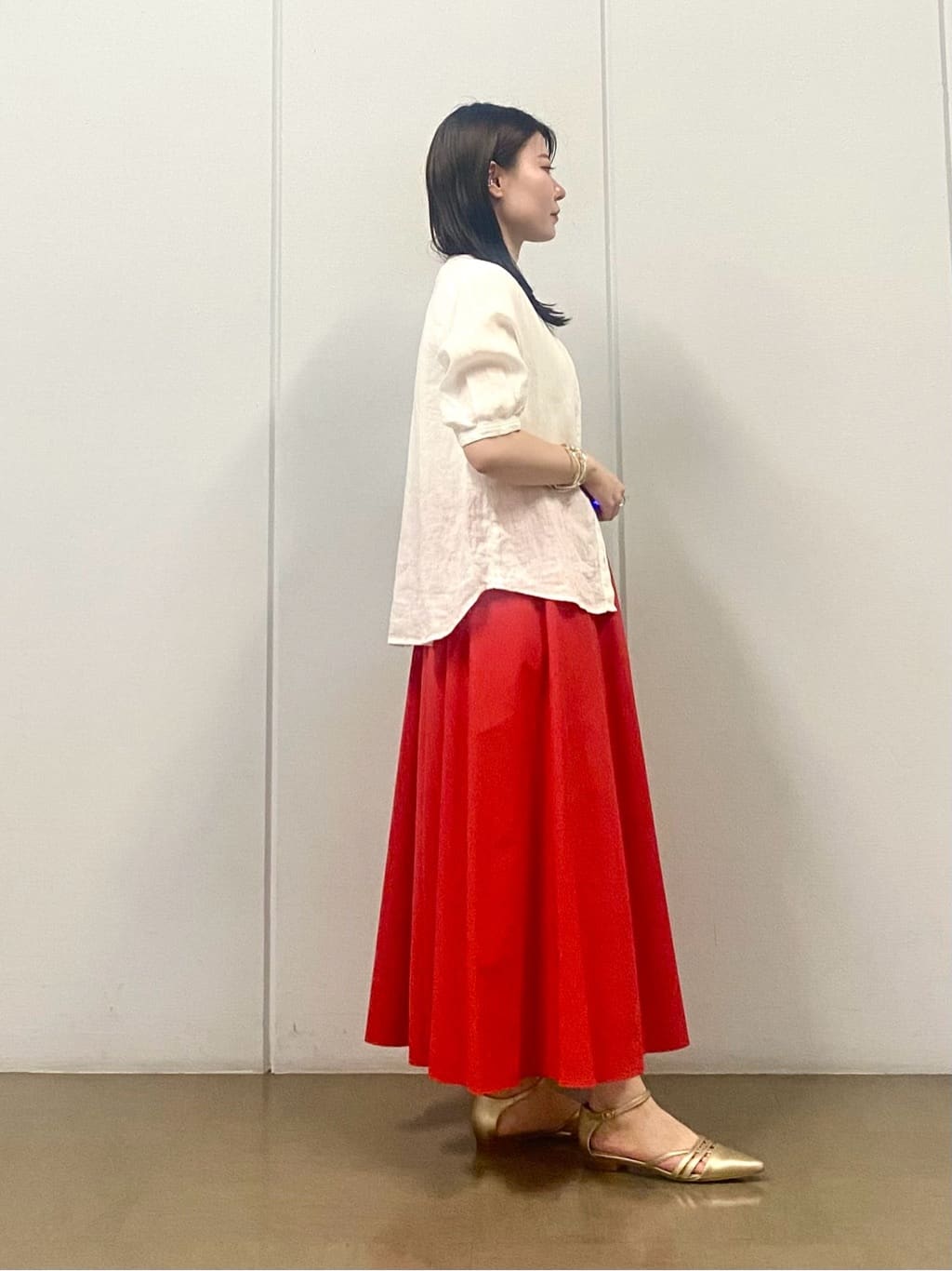 misakiさんの「INDIVI｜パール調コインショートネックレス」を使ったコーディネート
