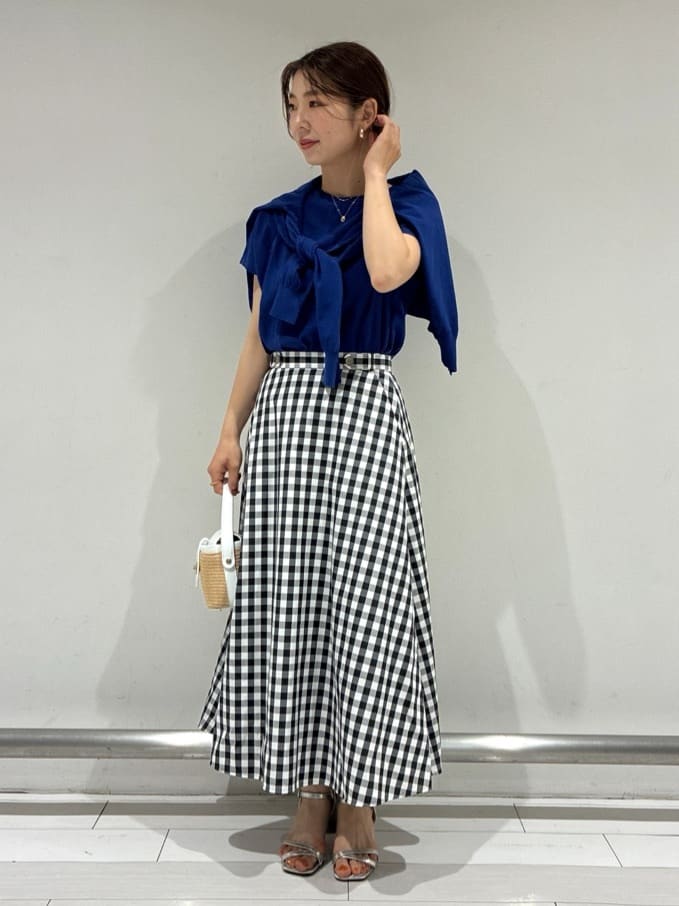 Rinさんの「UNTITLED｜◆【11色展開/コットン100/アンサンブル可能】 プルオーバーニット」を使ったコーディネート