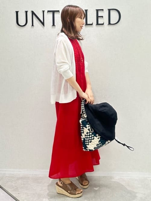 Miwaさんの「UNTITLED｜◆【シアー/前開き/夏ワンピ】コットンピンタックワンピース」を使ったコーディネート