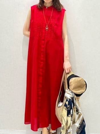 Miwaさんの「UNTITLED｜◆【シアー/前開き/夏ワンピ】コットンピンタックワンピース」を使ったコーディネート