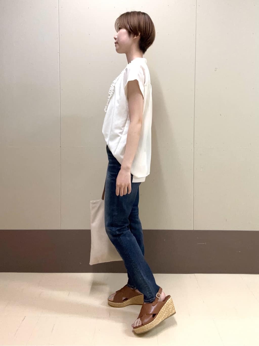 mioさんの「UNTITLED｜【選べる3柄】フラットトートバッグ」を使ったコーディネート