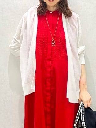 Miwaさんの「UNTITLED｜◆【シアー/前開き/夏ワンピ】コットンピンタックワンピース」を使ったコーディネート