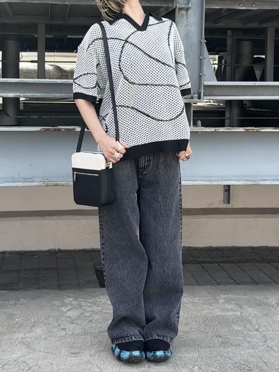川本葵さんの「tk.TAKEO KIKUCHI｜」を使ったコーディネート