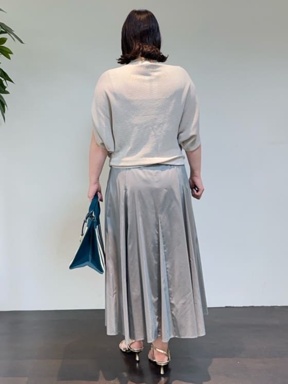 Asamiさんの「UNTITLED｜【手洗い可】マルチストライプニットバッグ」を使ったコーディネート
