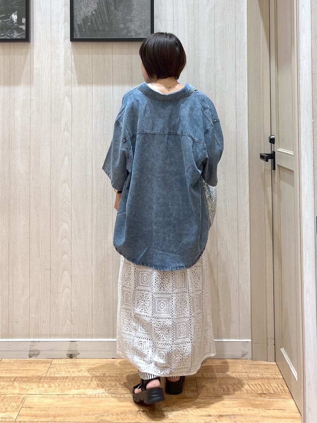 shirayuuuさんの「SHOO･LA･RUE｜【S-LL】レースキャミワンピース」を使ったコーディネート