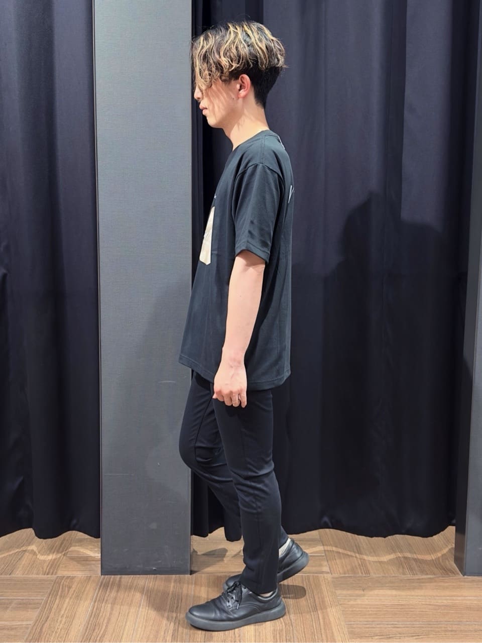 tomoyaさんの「THE SHOP TK｜五分袖カーディガン+半袖Tシャツセットアイテム 洗濯機OK」を使ったコーディネート