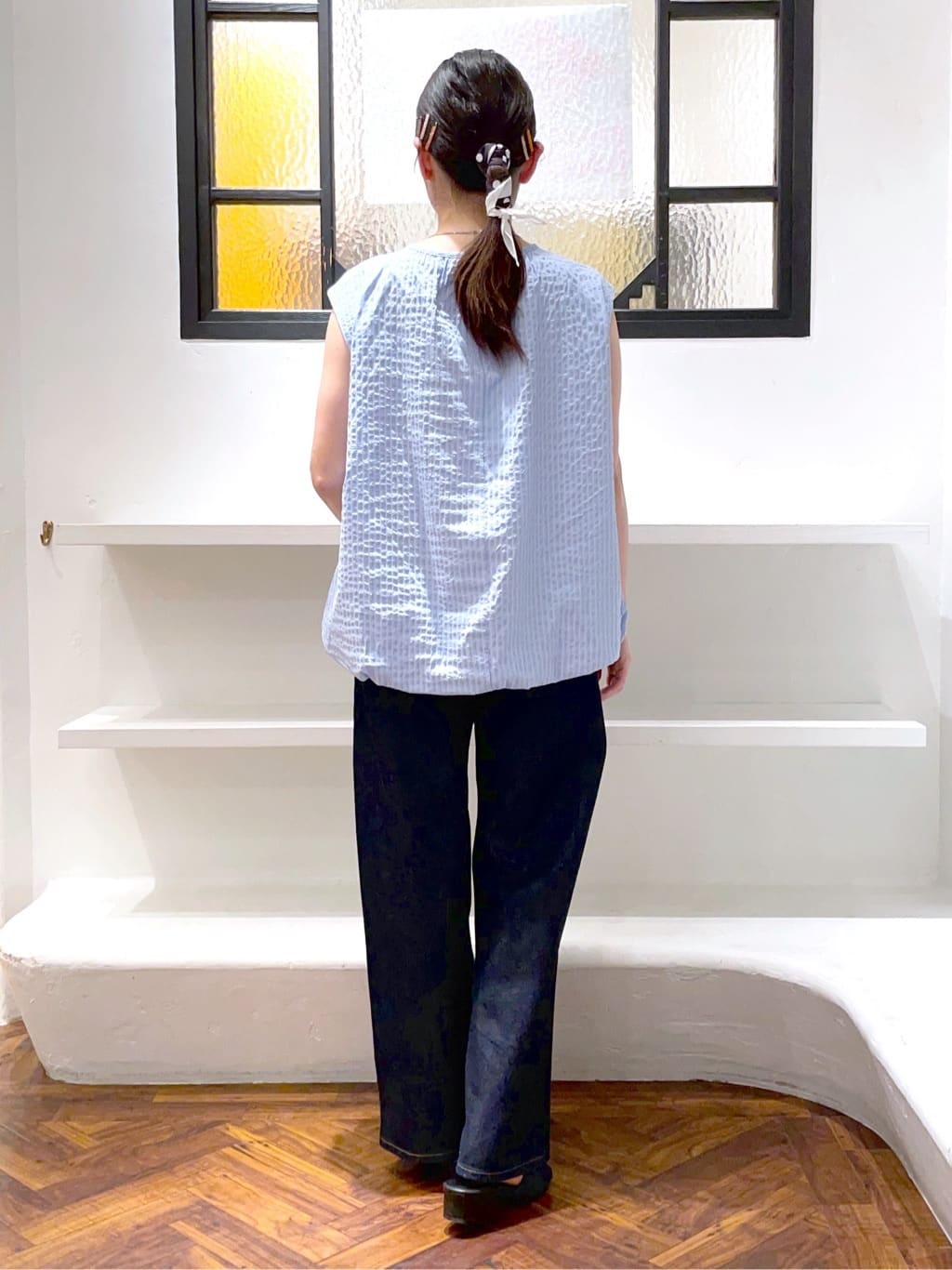 あんりさんの「grove｜【Lee&times;grove別注】WIDE DENIM PANTS」を使ったコーディネート