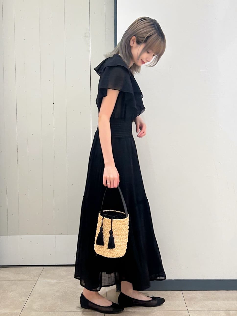 yukinoさんの「grove｜最終お値下げ！！【人間工学】つつまれフィットバレエシューズ （抗菌防臭加工裏地使用）」を使ったコーディネート