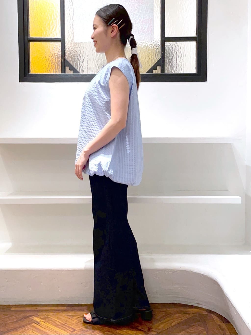 あんりさんの「grove｜【Lee&times;grove別注】WIDE DENIM PANTS」を使ったコーディネート