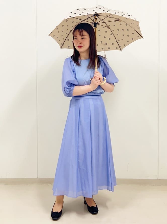 ゆうさんの「Reflect｜【マシンウォッシュ可／セットアップ可】シアーボックスタックプリーツスカート」を使ったコーディネート