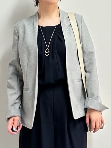 みなこさんの「UNTITLED｜ライトダブルリングネックレス」を使ったコーディネート